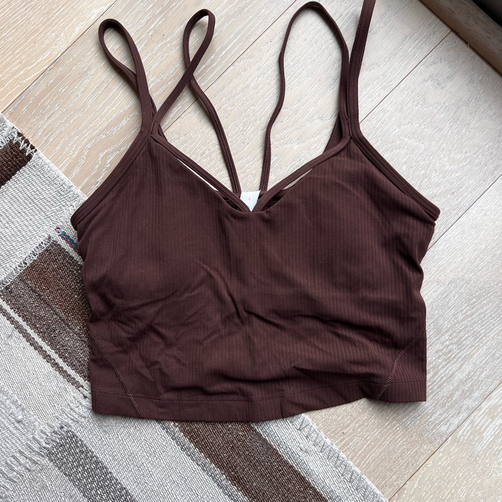 Lululemon Athletica Chocolate Brown Strappy Top